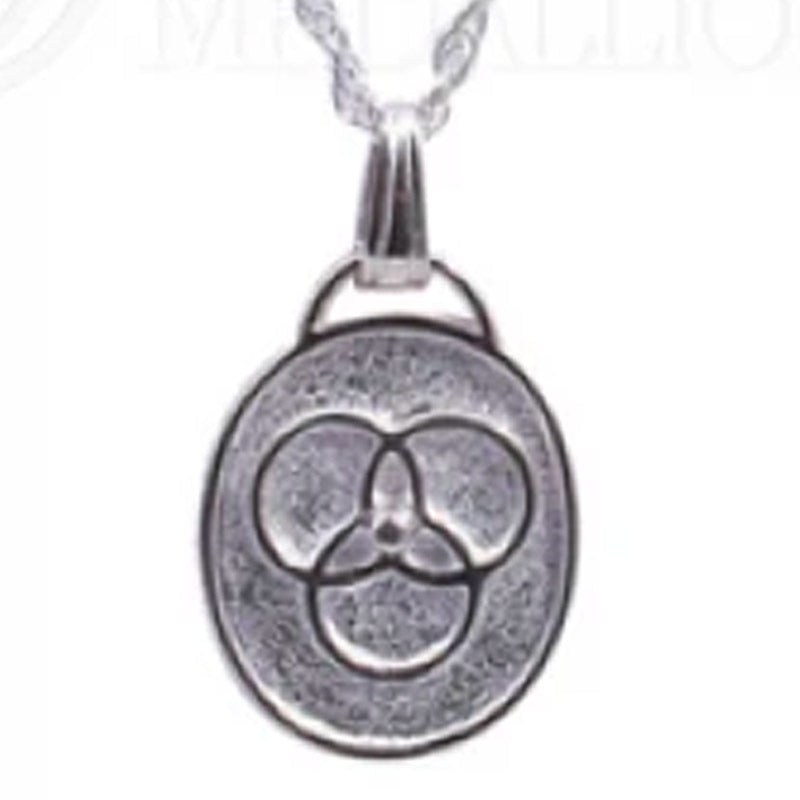 Large - Family Medallion® Sterling Silver Pendant (Solid - Bright Finish)