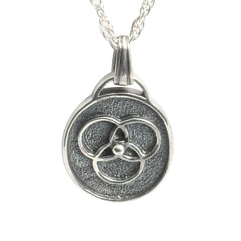 Medium - Family Medallion® Sterling Silver Pendant (Solid - Dark Finish)